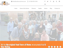 Tablet Screenshot of foodtoursofrome.com
